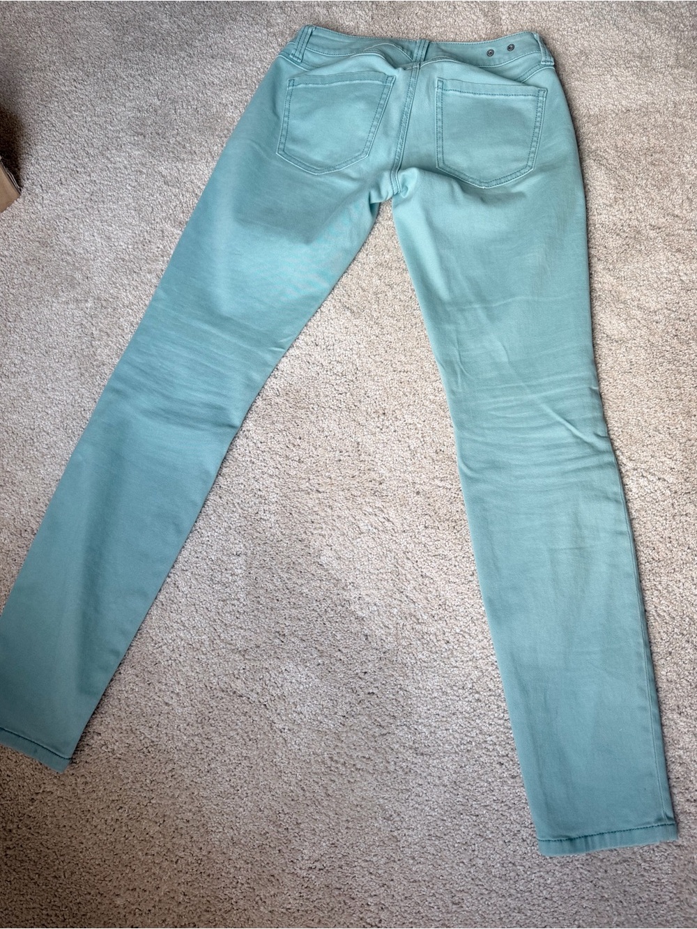 CAbi Skinny Jeans in Light Turquoise Blue
